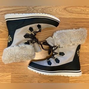 Sorel Snowdance Lace-Up Faux Fur Boots
